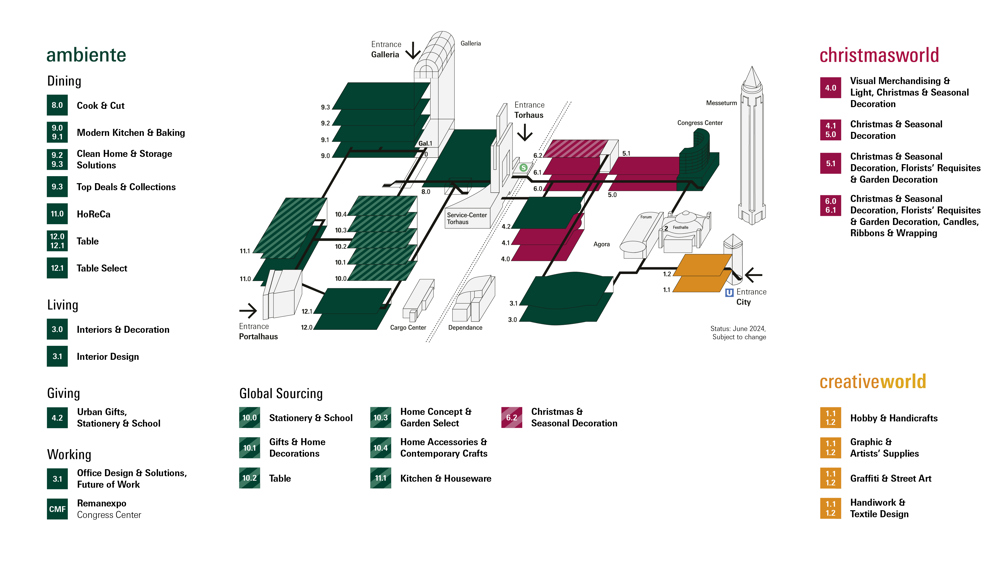 Ambiente Christmasworld Creativeworld Ground Plan2025